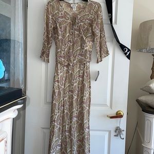 New maxi dress & sheer top